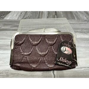 Ditty's Makeup Case "Kiss Me Im Beautiful" Bag Vintage Style‎ Coin Purse New